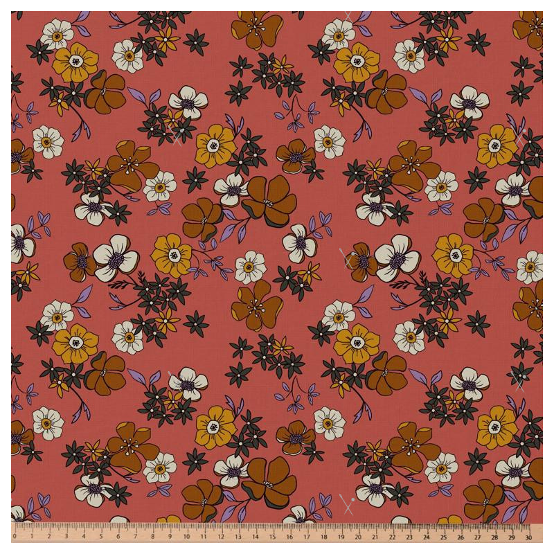 Viscosa estampada IMAE Floridense / Toffee